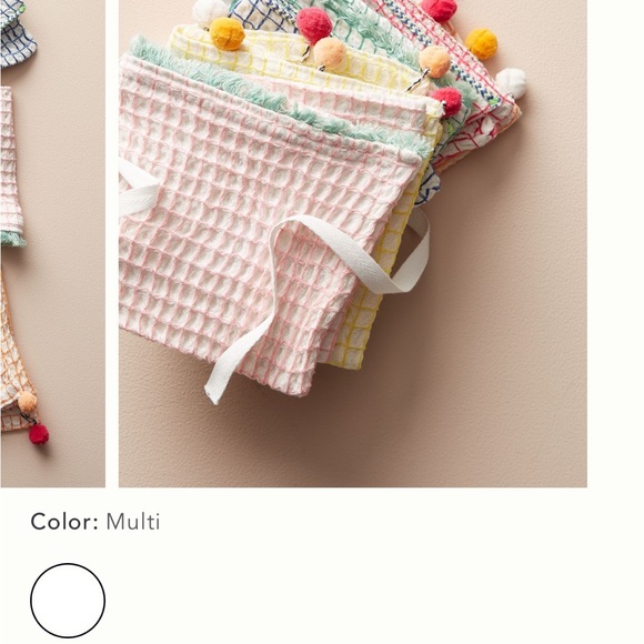 Pom pom dishcloth set of 6 - Picture 2 of 3